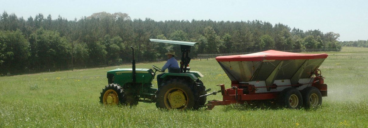 Spreading fertiliser