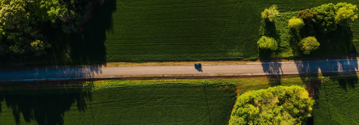 Journey through farmland