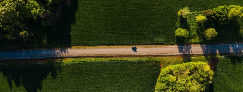 Journey through farmland